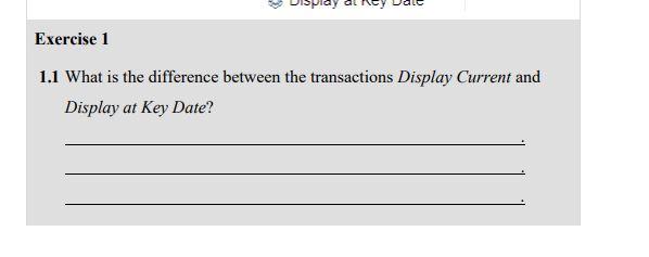 1.1 What is the difference between the