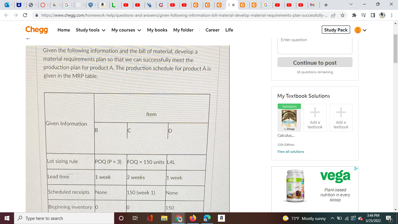 Answer Q7, Q8 and Q9 show some work op a L C C C