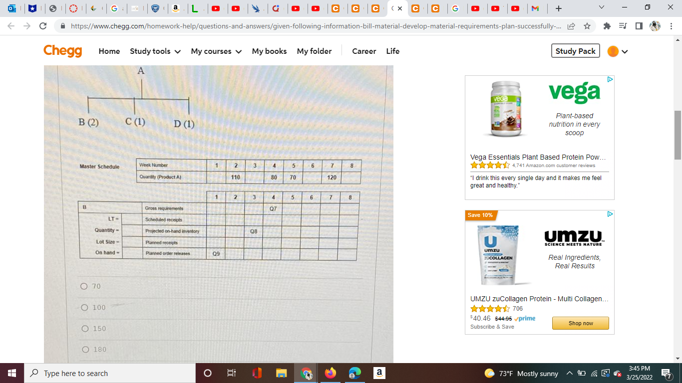 Answer Q7, Q8 and Q9 show some work op a L C C C