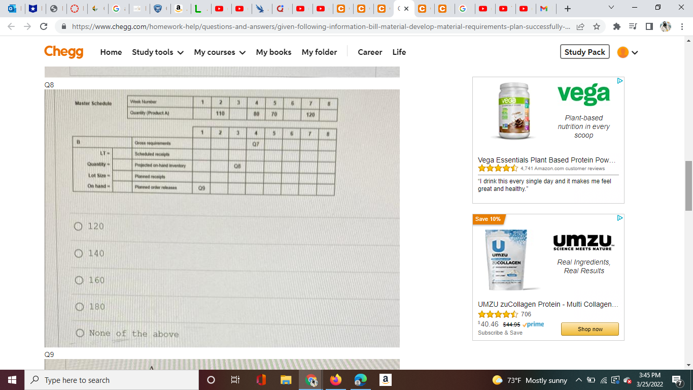 Answer Q7, Q8 and Q9 show some work op a L C C C