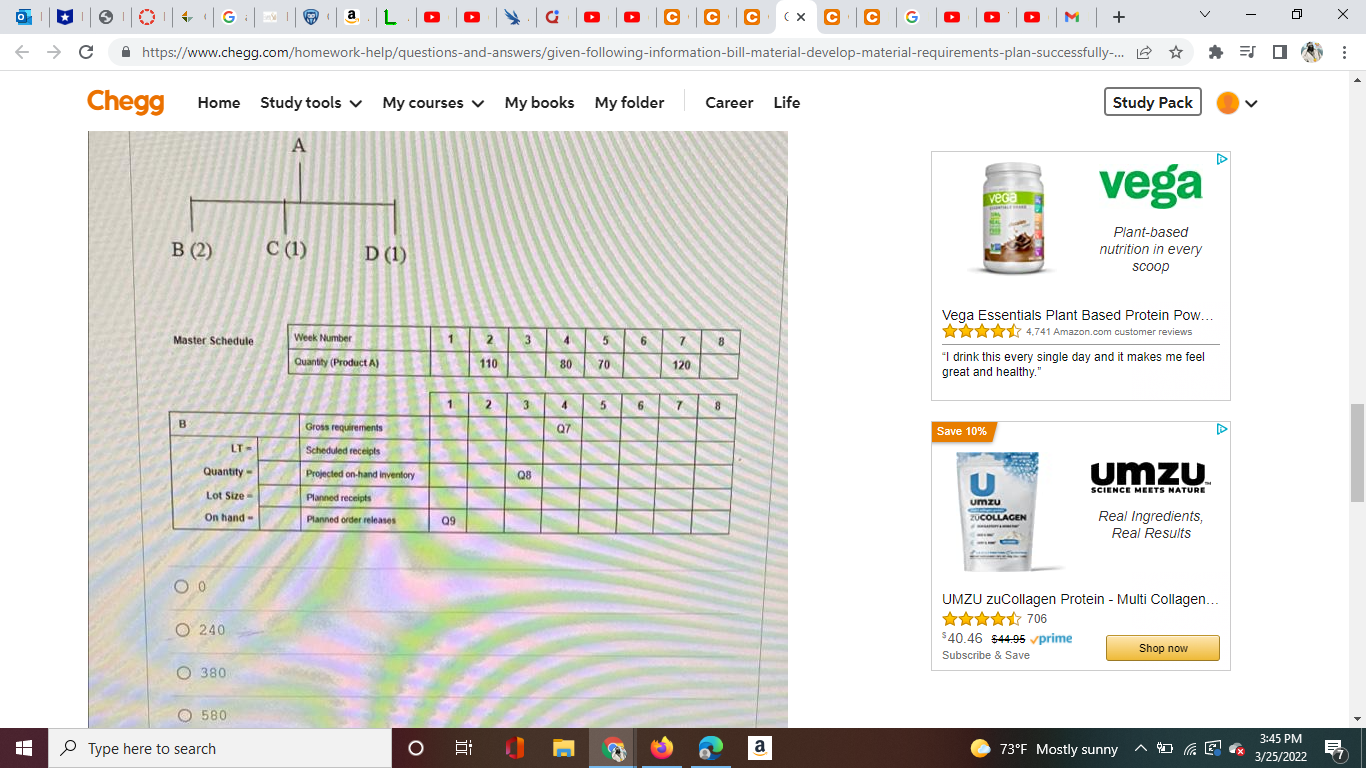 Answer Q7, Q8 and Q9 show some work op a L C C C