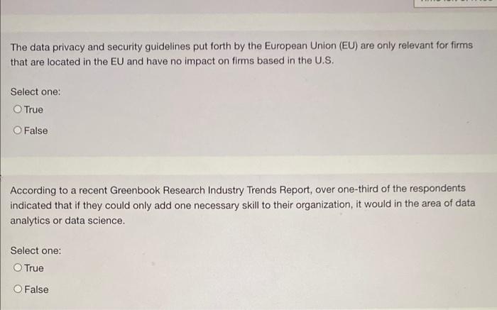 The data privacy and security guidelines put