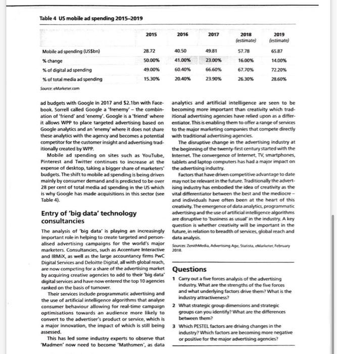 Case example Game-changing forces and the global