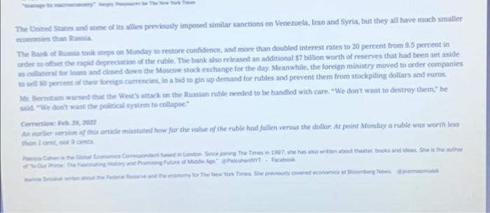 - Read the quotes from to the article: "At the