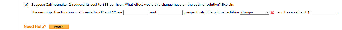 A linear programming computer package is needed.