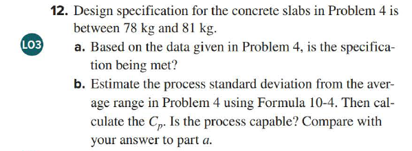 Problem 4 ( Data), please solve problem 12 only