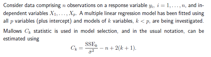 Consider data comprising n observations on a