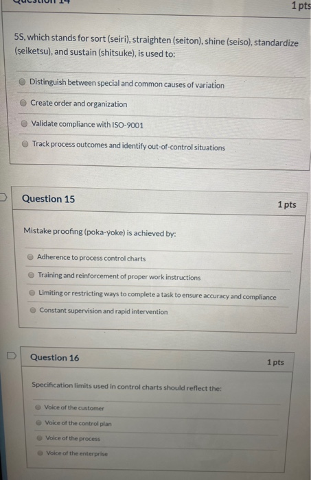 Question 11 1 pts What should be the first step