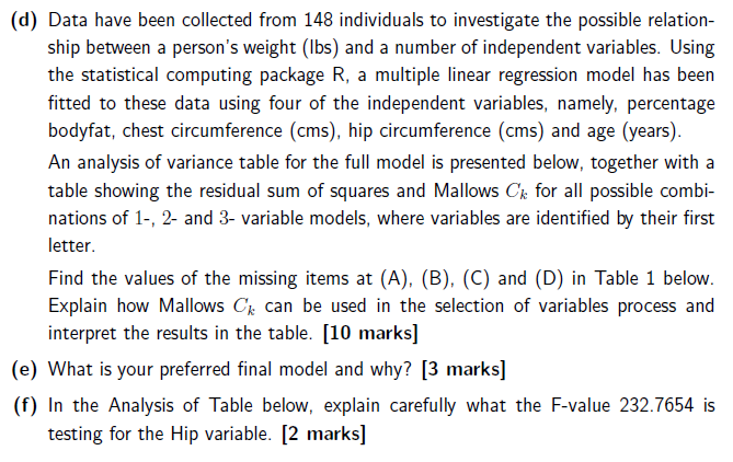 Consider data comprising n observations on a
