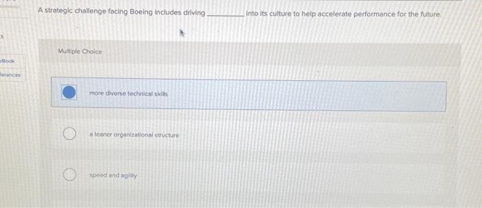 A strategic challenge facing Boeing includes