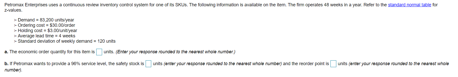 Petromax Enterprises uses a continuous review