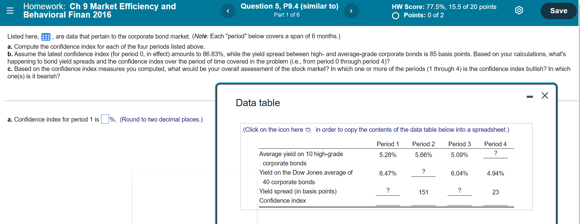 Homework: Ch 9 Market Efficiency and Behavioral