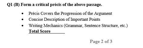 (Marks: 15) Question 1 (A) Read and write answers