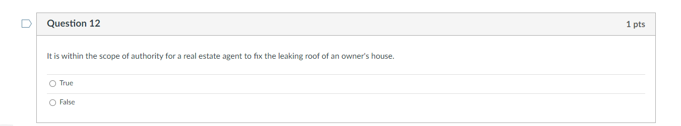 U Question 12 1 pts It is within the scope of