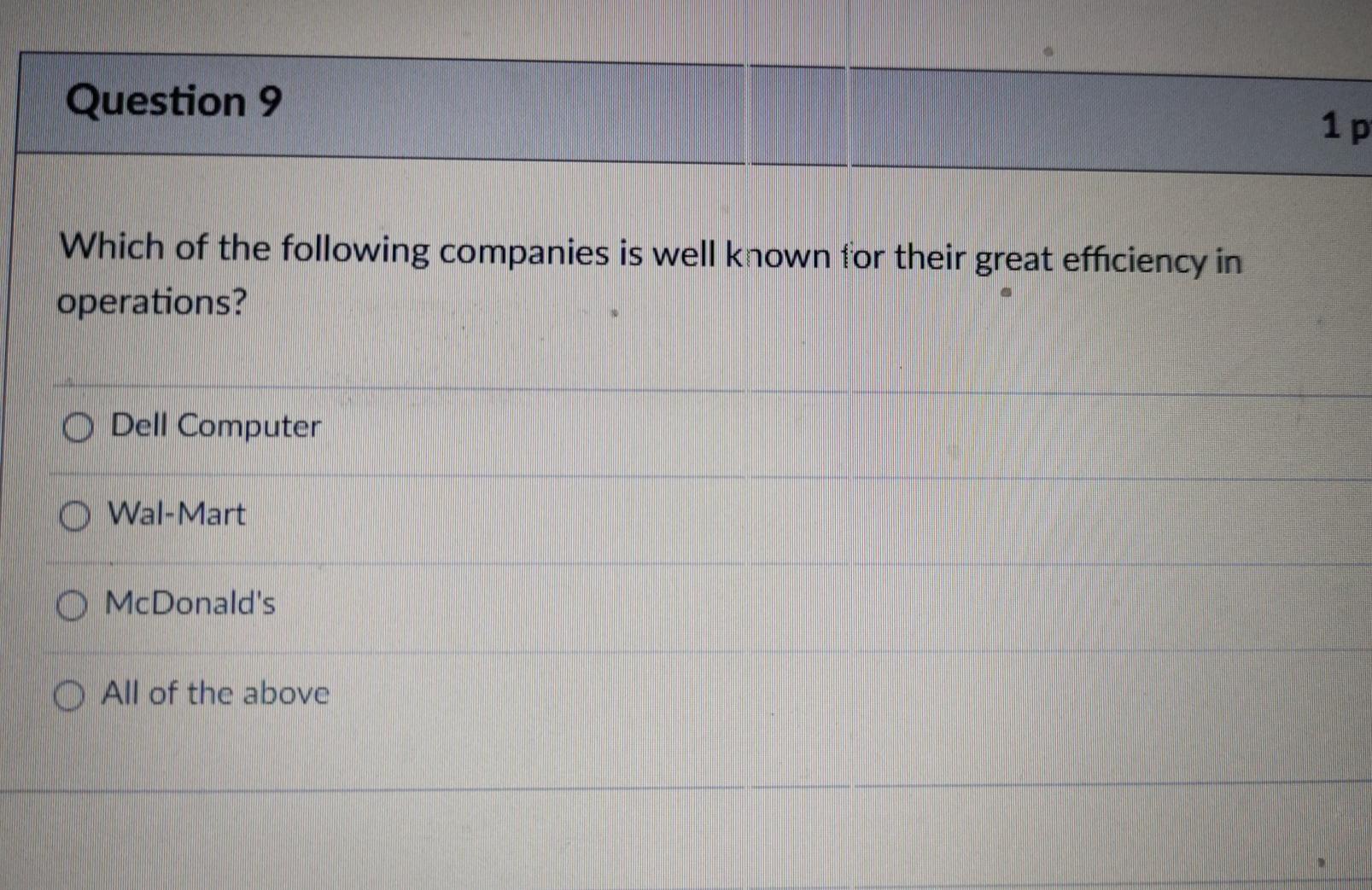 Answer all three. Only correct. Question 9 1 p