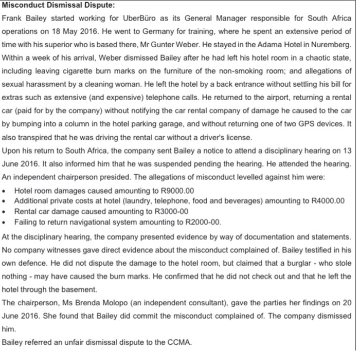 Discuss the process that will be followed after