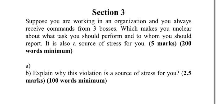 Section 2 Suppose you are a senior project