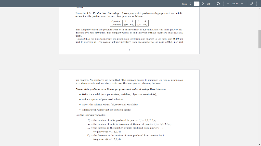 can you just write the model please, (variables
