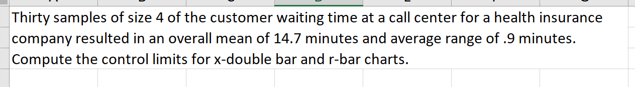 4. Please solve using excel and show formulas. I