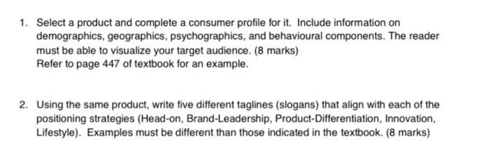 1. Select a product and complete a consumer