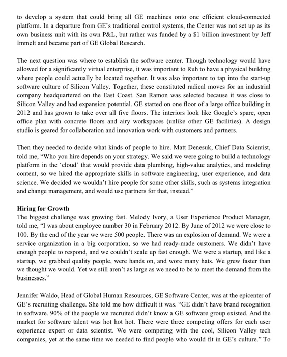 Based on the article, how would you evaluate GE's