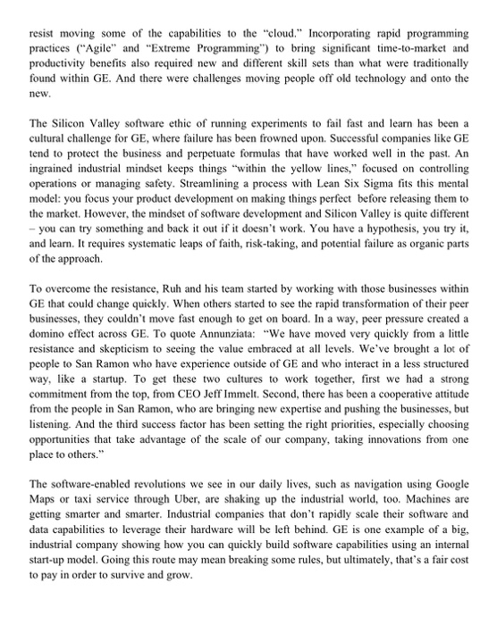 Based on the article, how would you evaluate GE's