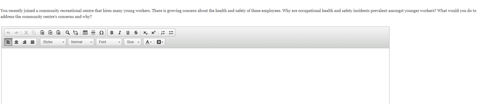 address the community centre's concerns and why