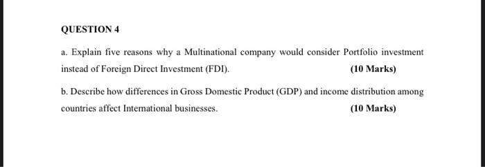 please give vivid answers...thank you QUESTION 4