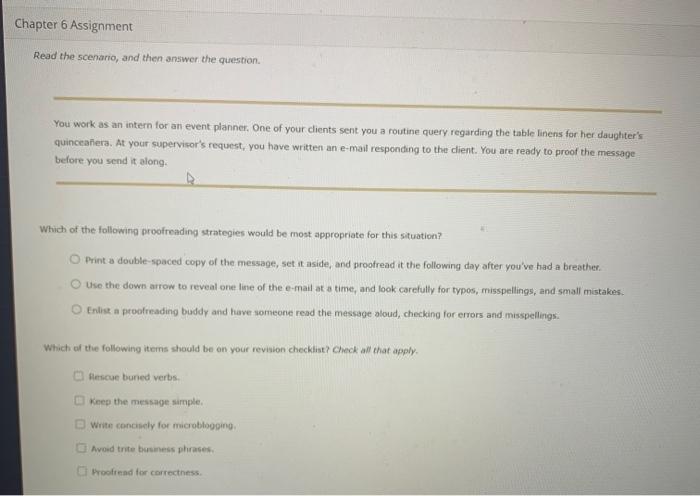 Chapter 6 Assignment Attempts Average / 4 6.