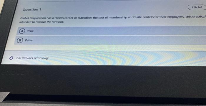 1 Point Question 1 Global Corporation has a