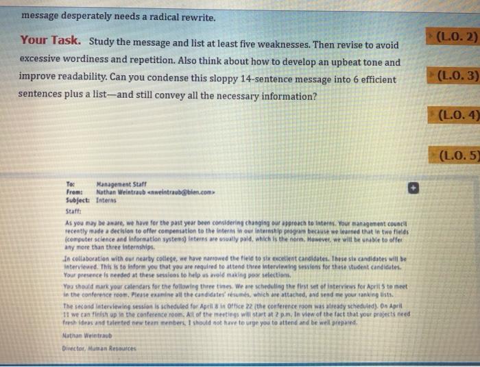 message desperately needs a radical rewrite.