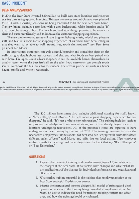 answer the 1,2,3 questions from the case study