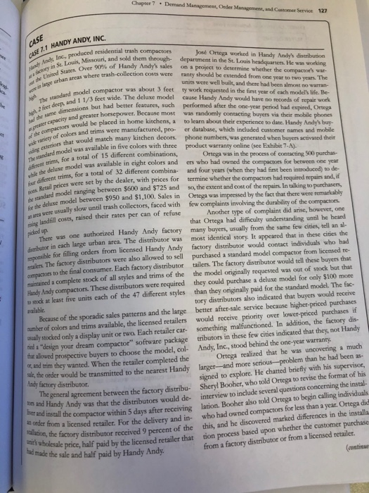 pros and cons for question #6 Chapter 7 . Demand