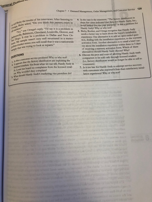 pros and cons for question #6 Chapter 7 . Demand