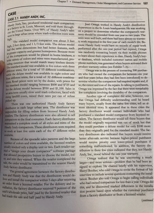 pros and cons for question #6 Chapter 7 . Demand