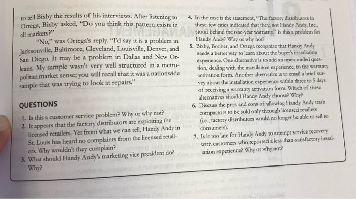 pros and cons for question #6 Chapter 7 . Demand