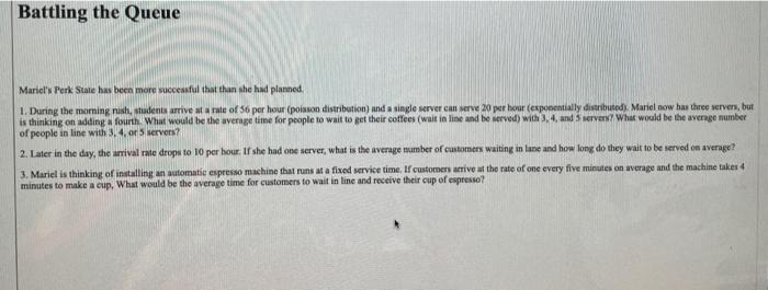 Battling the Queue Mariel's Perk State has been