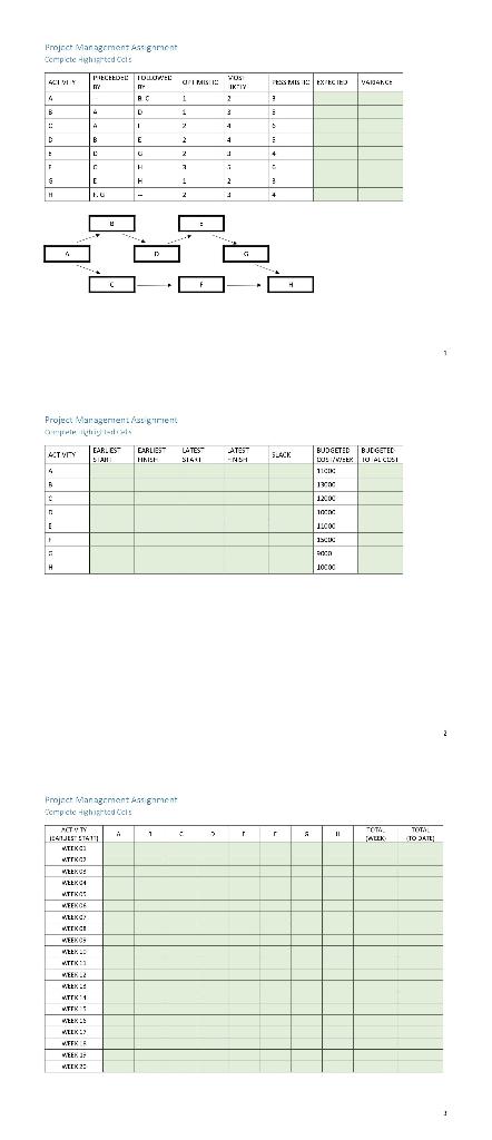 Use the PDF file above as the basis for your