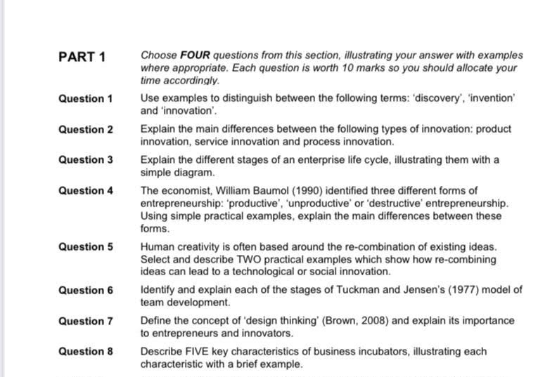 PLEASE READ CAREFULLY I JUST NEED ONE QUESTION