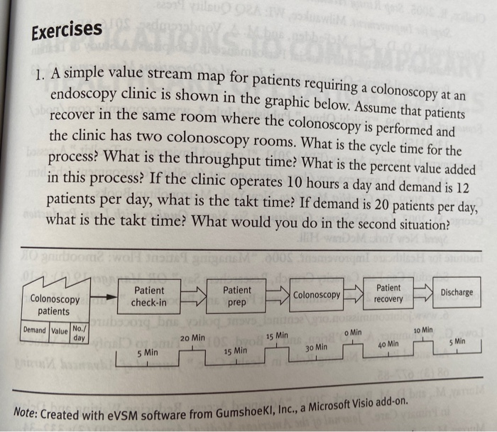 Exercises A simple value stream map for patients