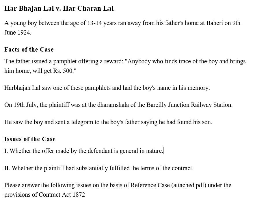 Facts: Sample case summary of Carlill v Carbolic