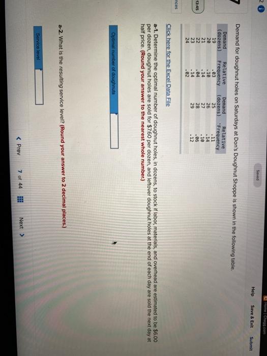 Home Chega com 2 Seved Help Save & Exit Submit