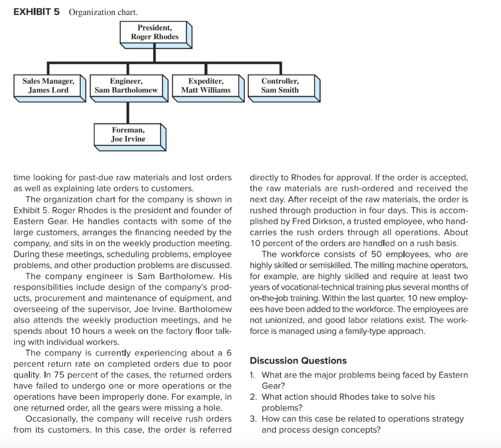 1. Develop a Cause and Effect Diagram based on