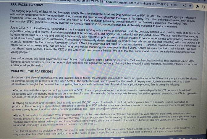 please answer the questions for discussion. Thank