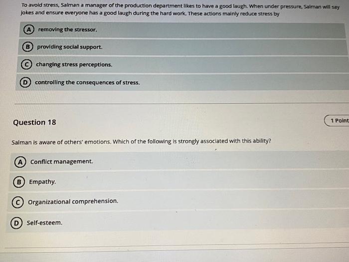 To avoid stress, Salman a manager of the