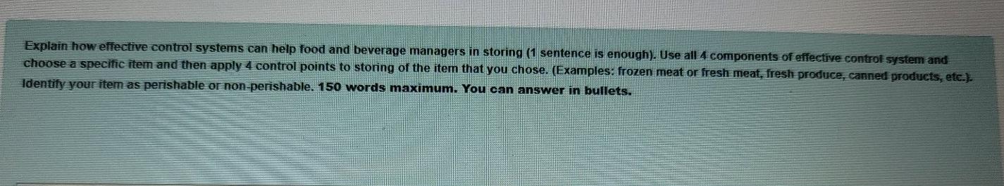 Explain how effective control systems can help