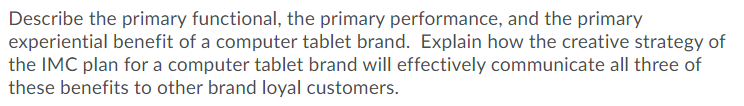 Describe the primary functional, the primary