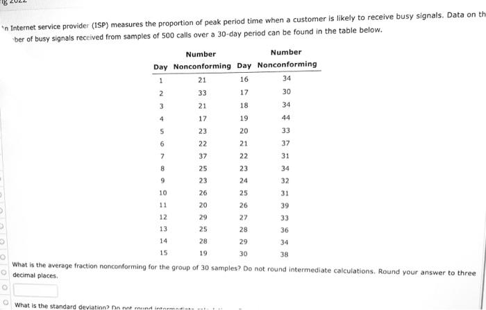 in Internet service provider (ISP) measures the