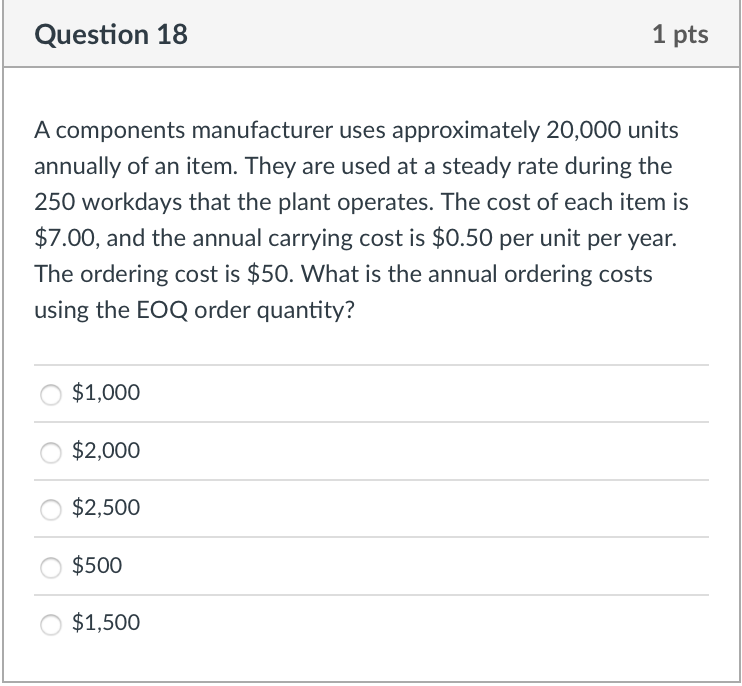 ILL UPVOTE 100%!!!! Question 18 1 pts A
