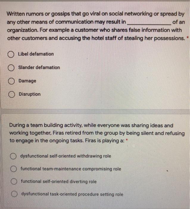 Written rumors or gossips that go viral on social